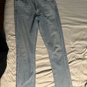 Agolde Light Blue Women's Straight Leg Jeans